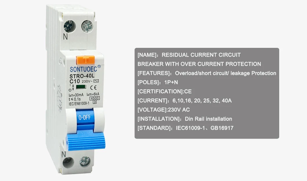 Plug in Type RCBO 1P+N Plug in Type RCBO 1P+N