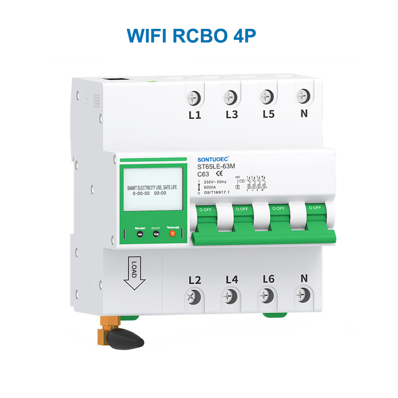 IOT intelligens Circuit Breaker WiFi McB RCBO