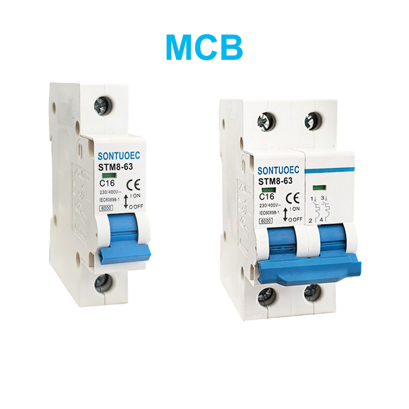 STM8-63 Miniaturem Circuit Breaker 6Ka 1P 2p 3P 4P 16A CCXXX / 400V