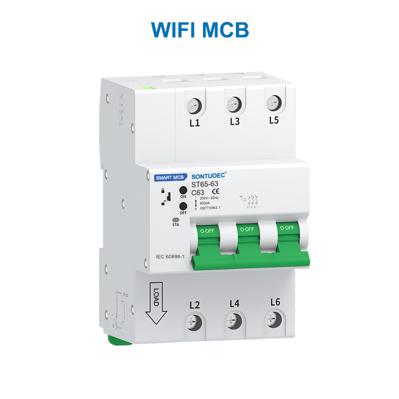 WiFi Rs485 Multifunctional IOT intelligentes McB RCBO intelligentes Micro Circuit Breaker